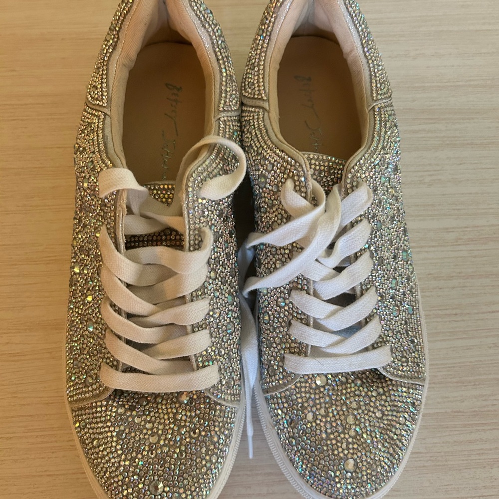 Betsey Johnson Women's Glitter Sneakers